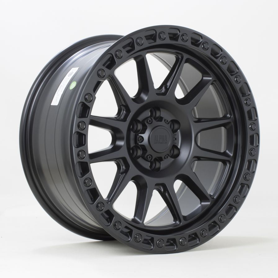 Alpha Offroad<br>Podium Flat Black (18x9)